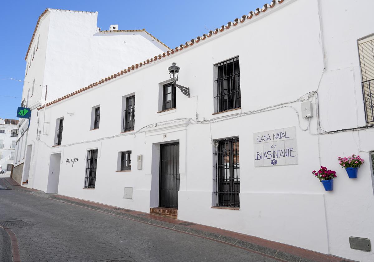 Façade of the Casa Natal de Blas Infante in Casares.