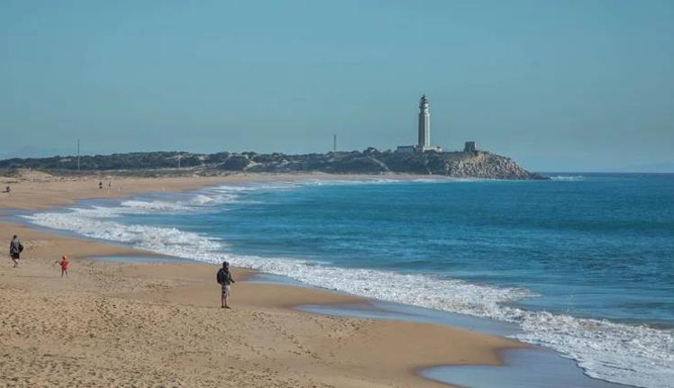 The Trafalgar lighthouse overlooks two of the most beautiful beaches on the coast of Los Caños de Meca.